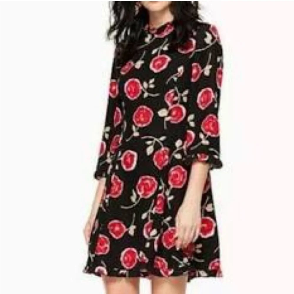 Kate Spade New York Floral Metallic Shift Dress